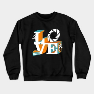 LOVE Portal Lettering - Video Game - Geeky and Funny Crewneck Sweatshirt